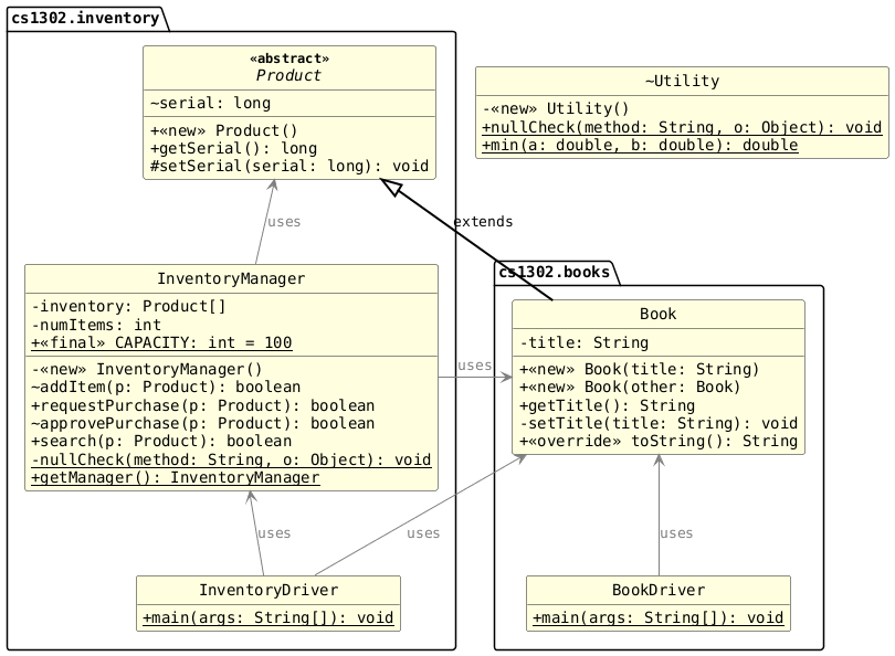 !includesub lesson9.common.puml!VERSION_3
!includesub lesson9.common.puml!CS1302_UTIL_SHORT